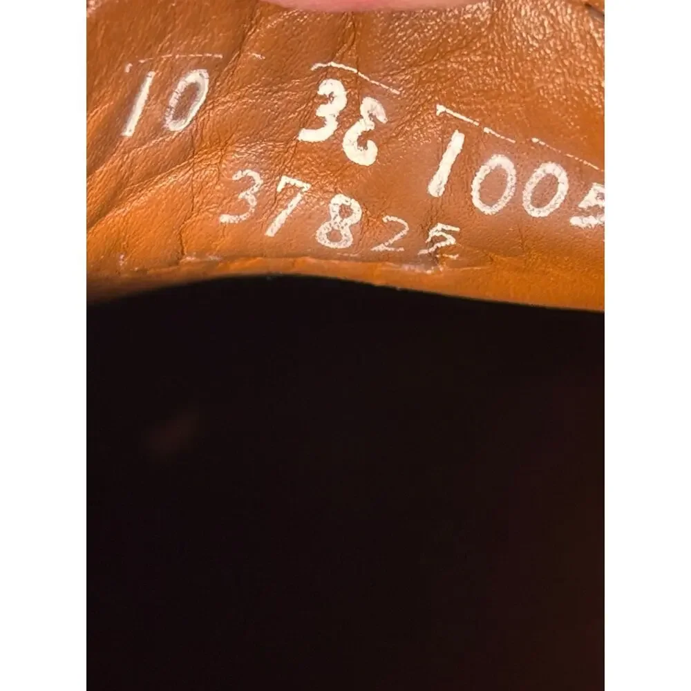 Allen Edmonds Badlands‎ Plain Toe Derby Shoes Cognac Brown Leather USA 10 3E
